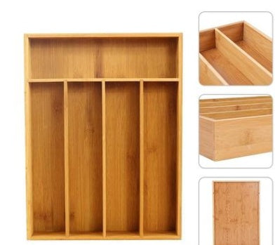 Bamboo Tableware Storage Box