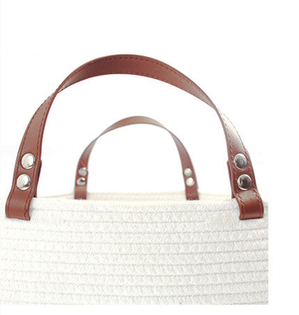 Home Cotton Rope Storage Basket