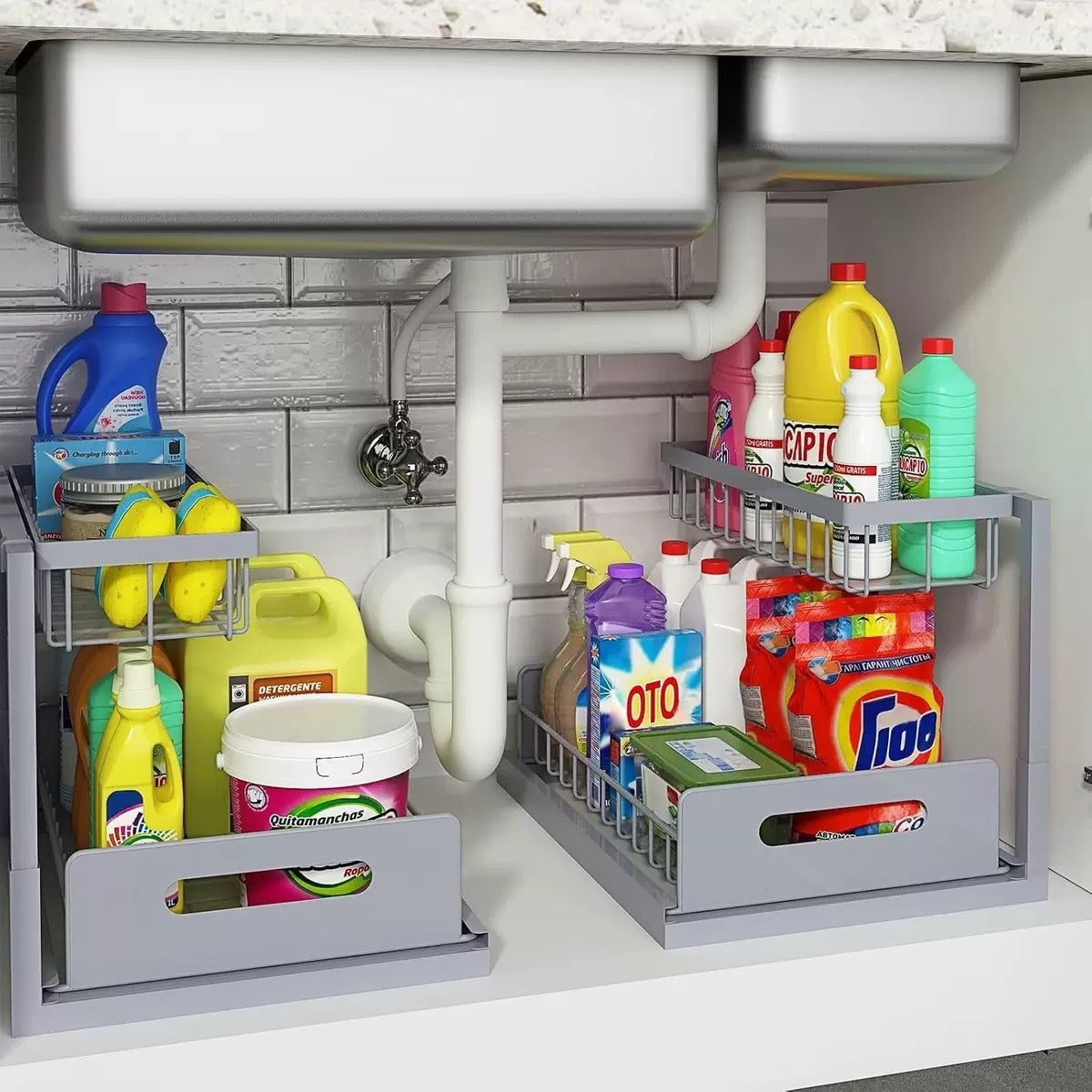 Bathroom Sink Storage Rack